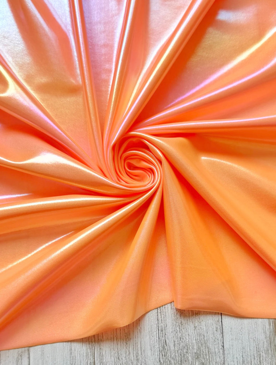 Orange holo spandex