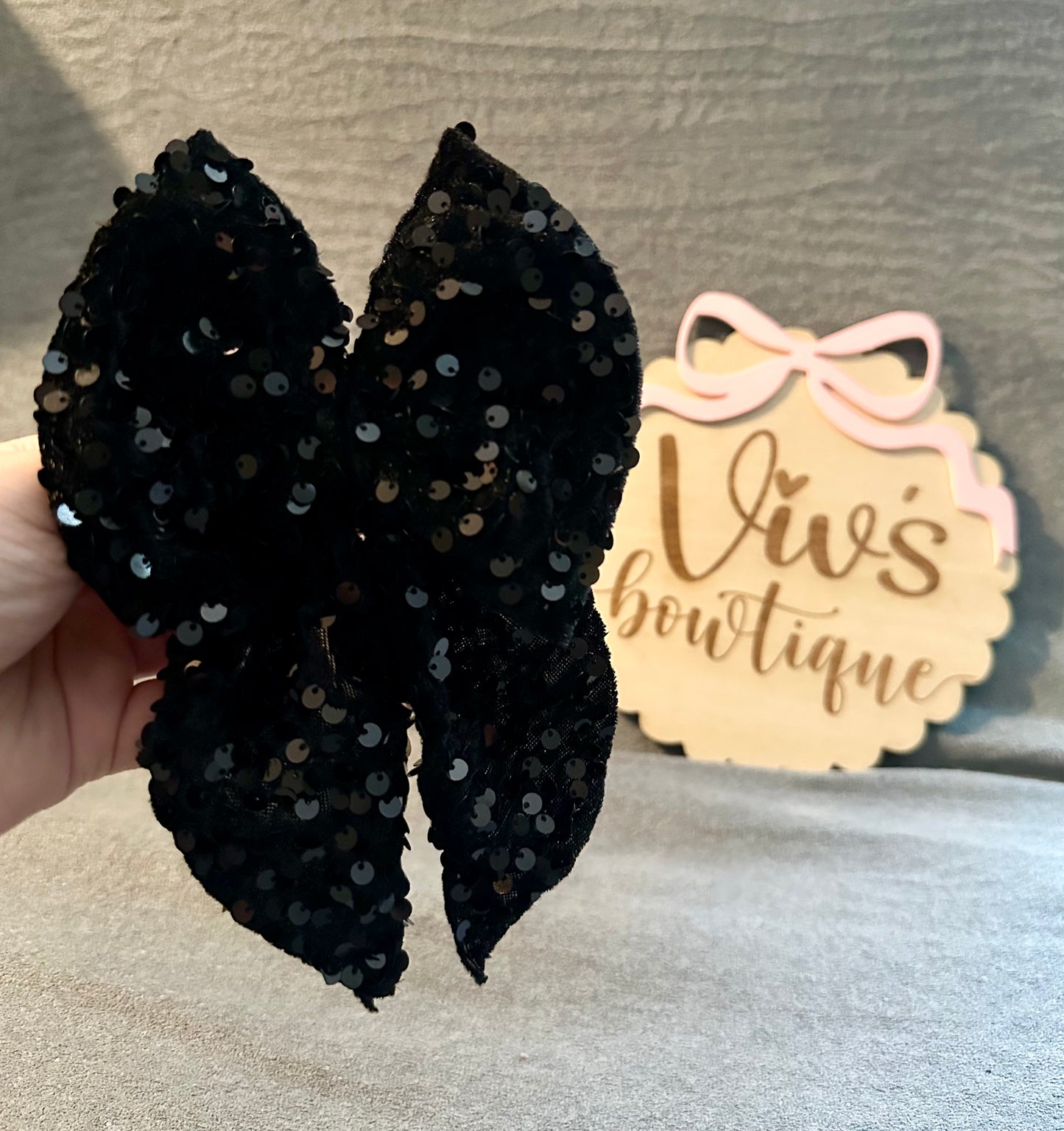 Black Sequin Velvet