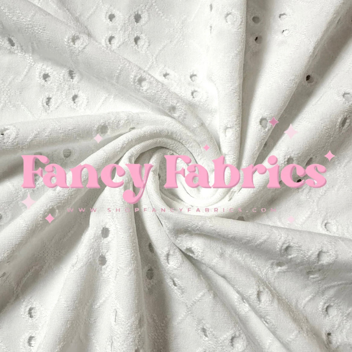 White eyelet lace