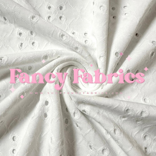 White eyelet lace
