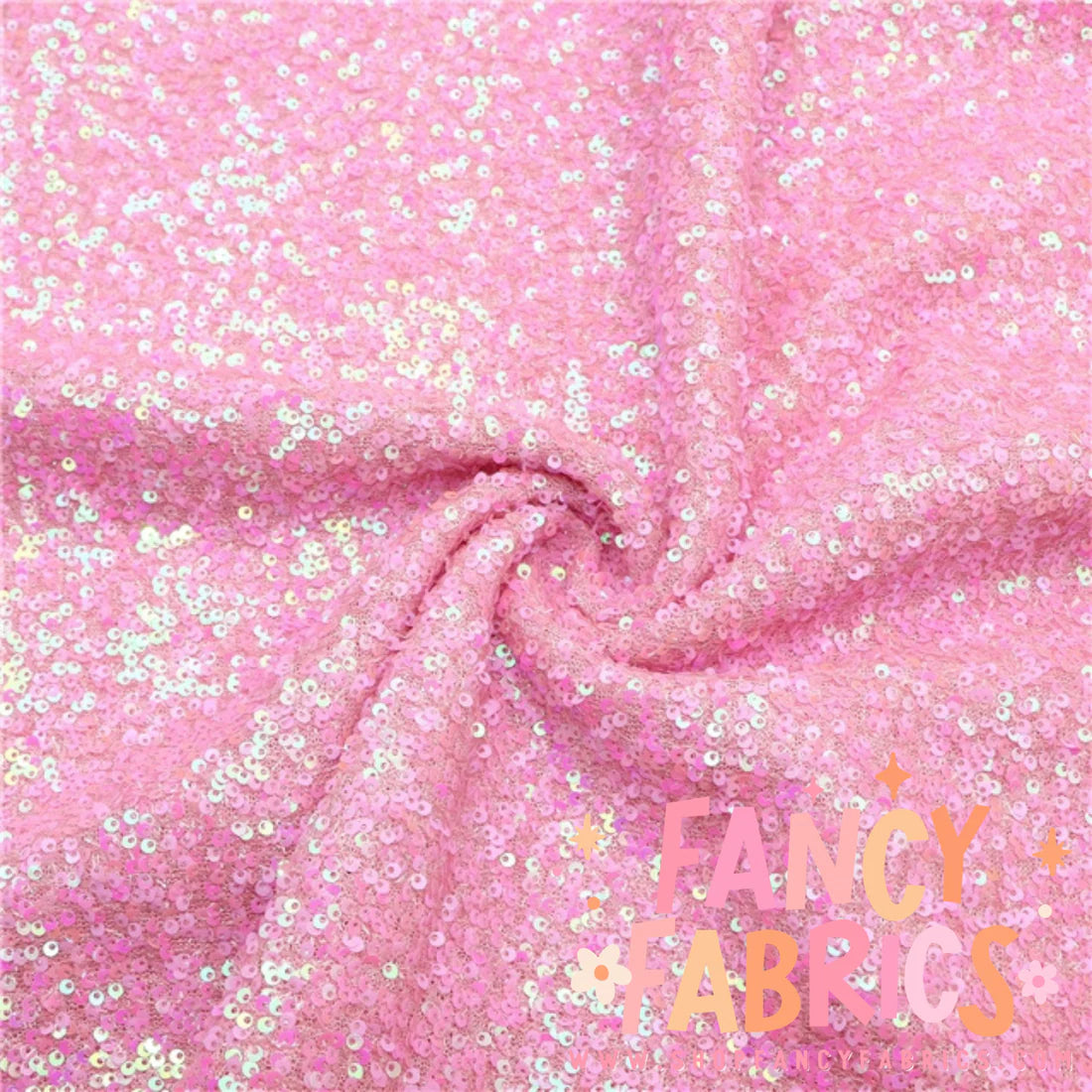 Pastel Pink Sequin Poly