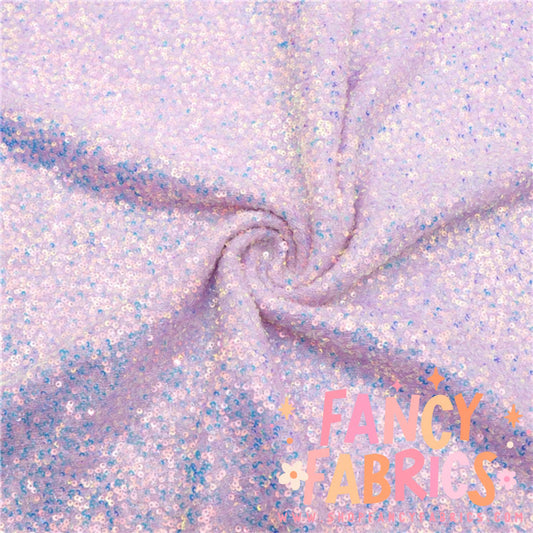 Pastel Purple Sequin Poly