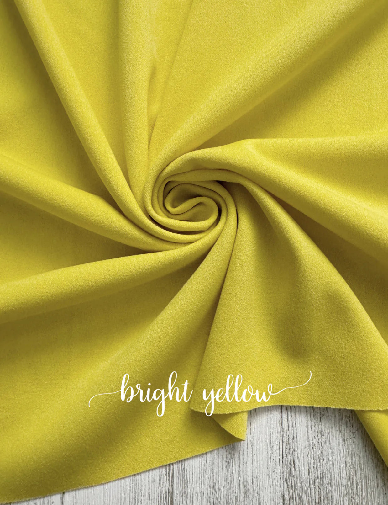 Bright yellow crepe
