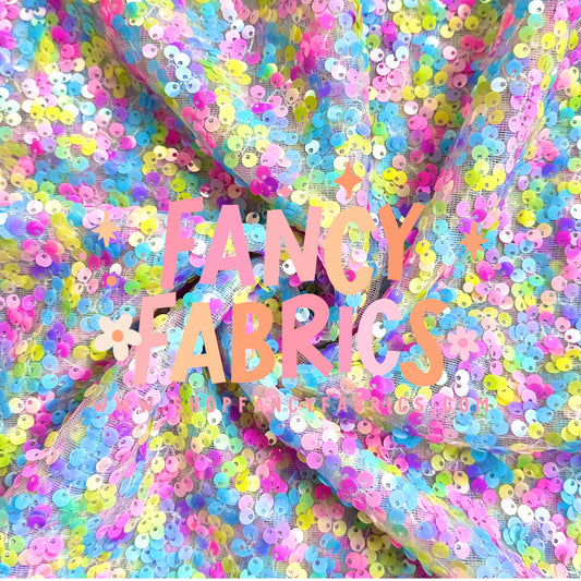 Pastel Sequin Mesh