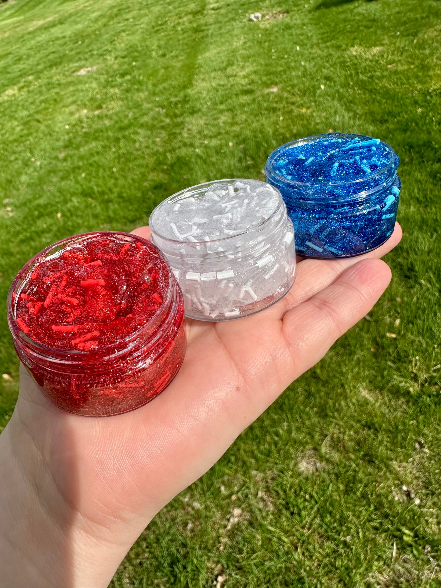 Red, White, & Blue Glitter Gel Bundle