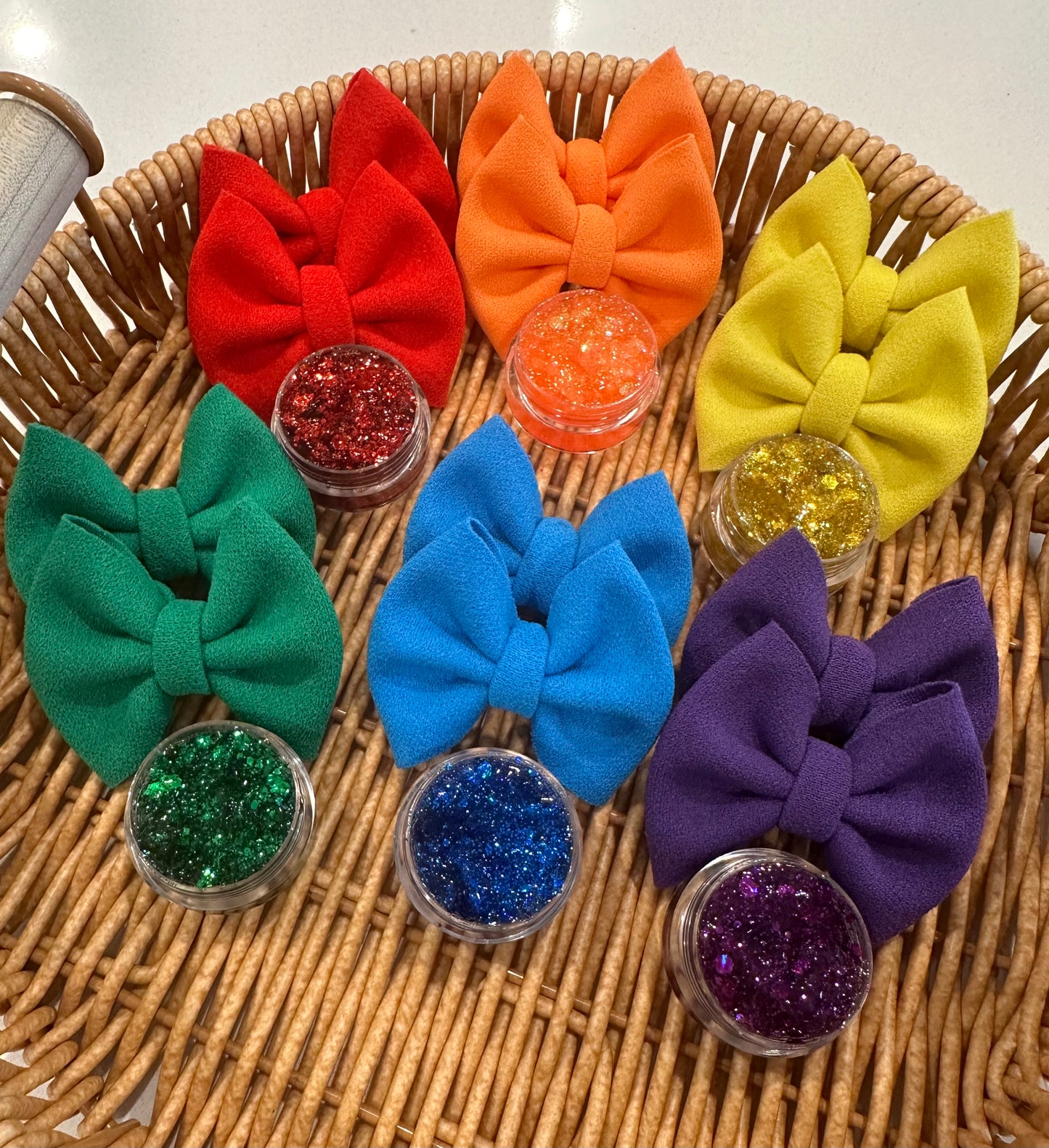 Colors of the Rainbow Single Glitter Gels