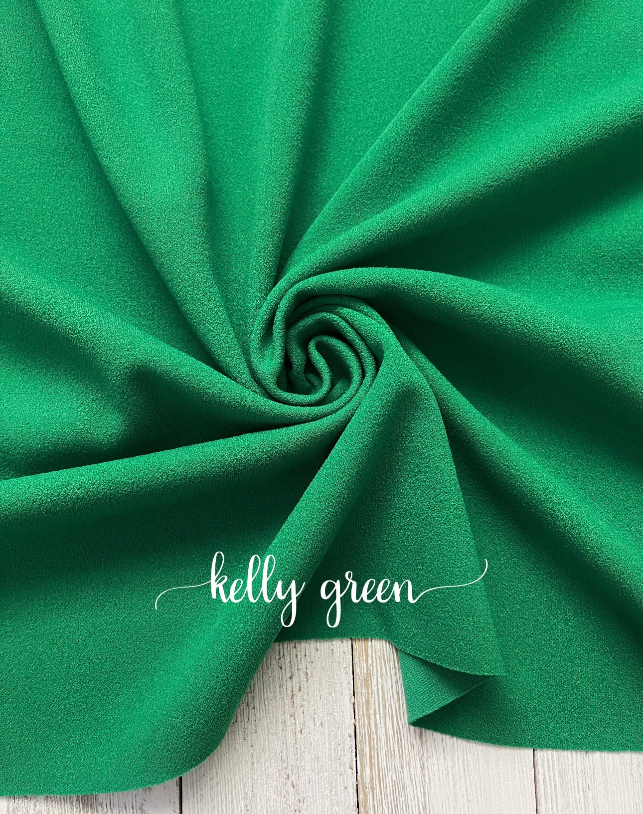 Kelly green crepe