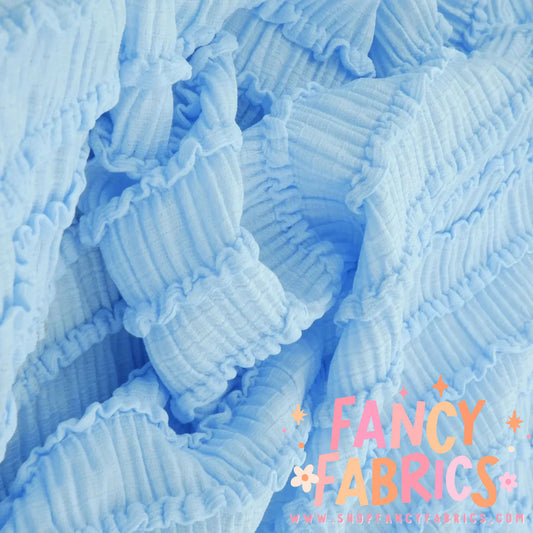 Blue ruffle