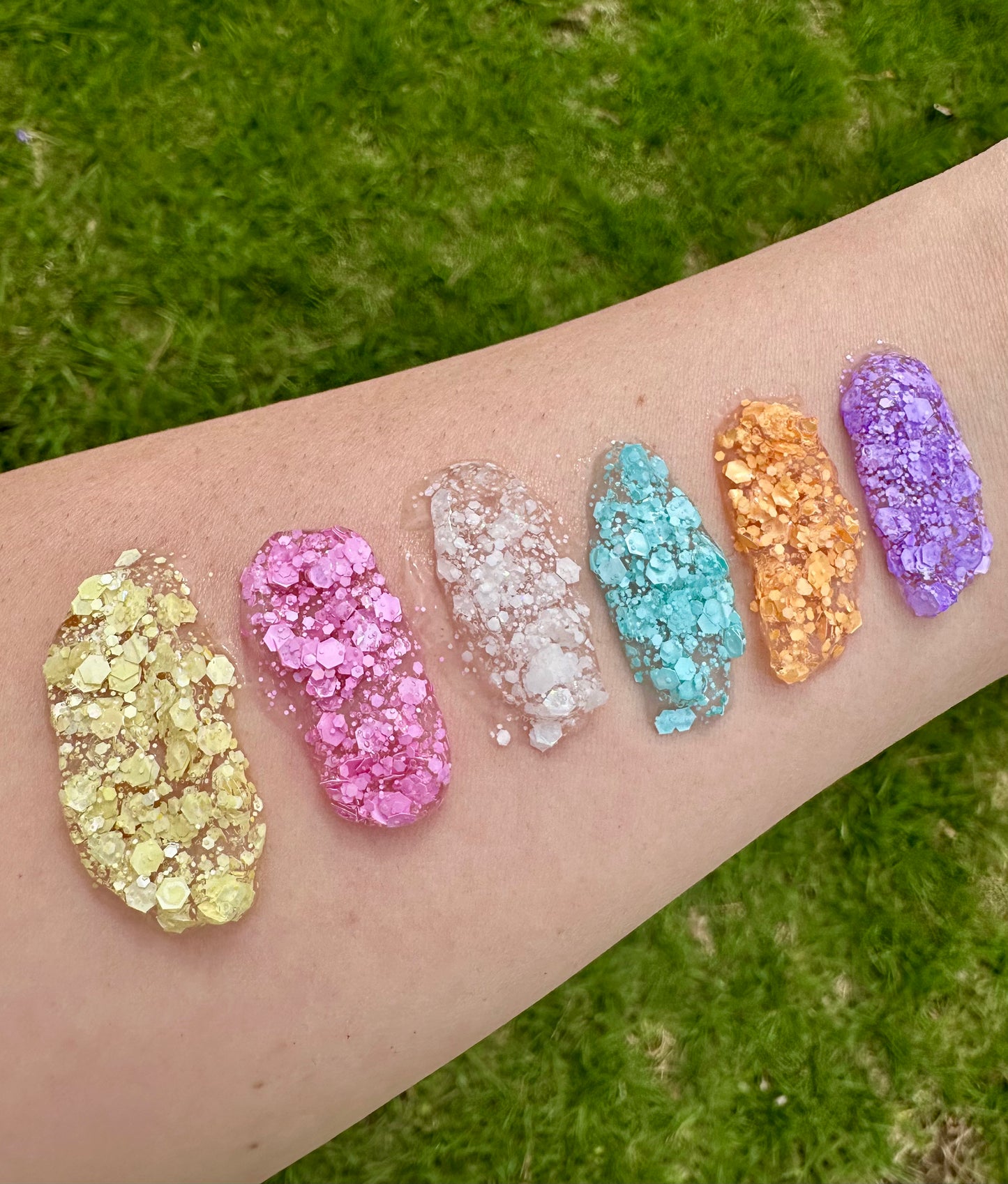 Pastel Glitter Gel Singles