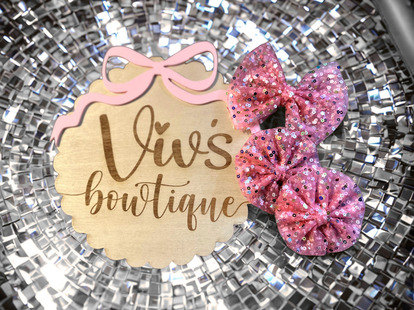 Pink Confetti Mesh