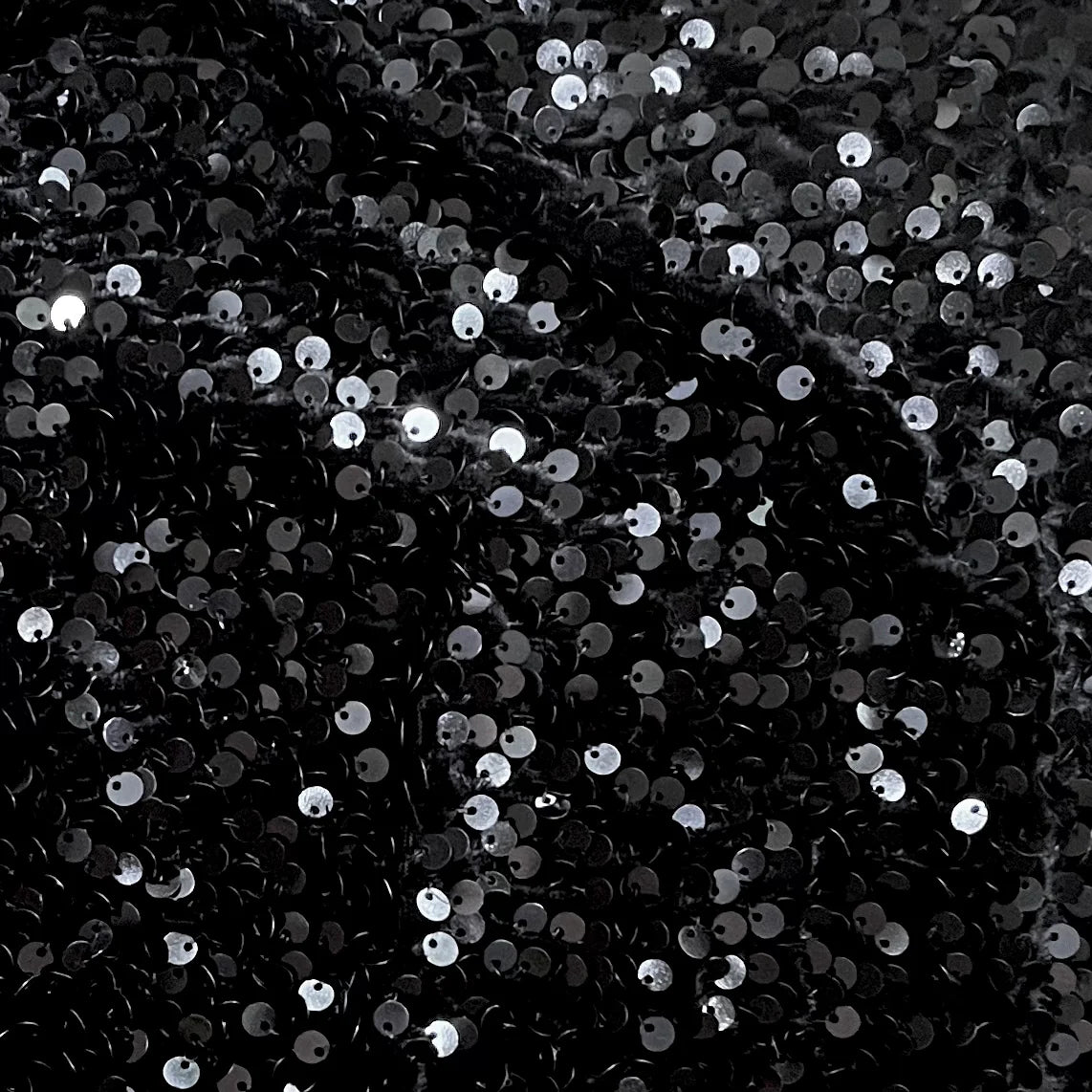 Black Sequin Velvet
