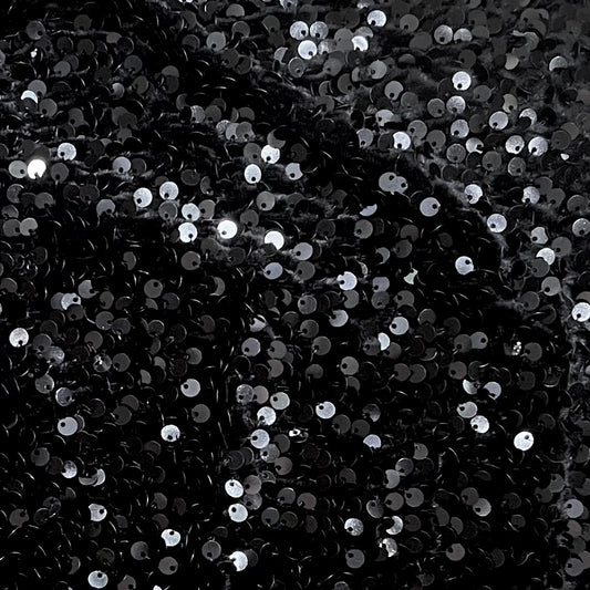Black Sequin Velvet