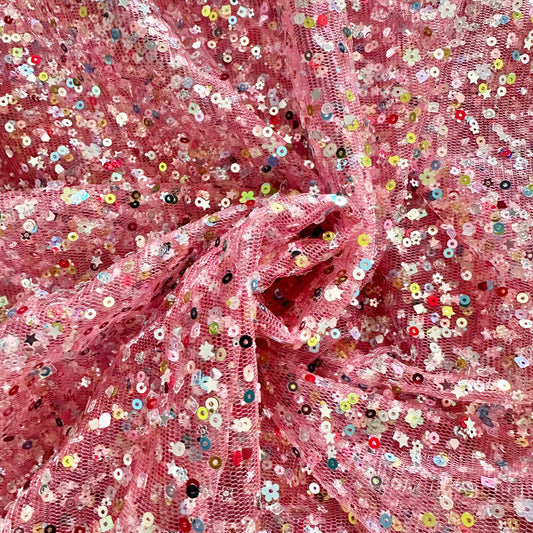 Pink Confetti Mesh