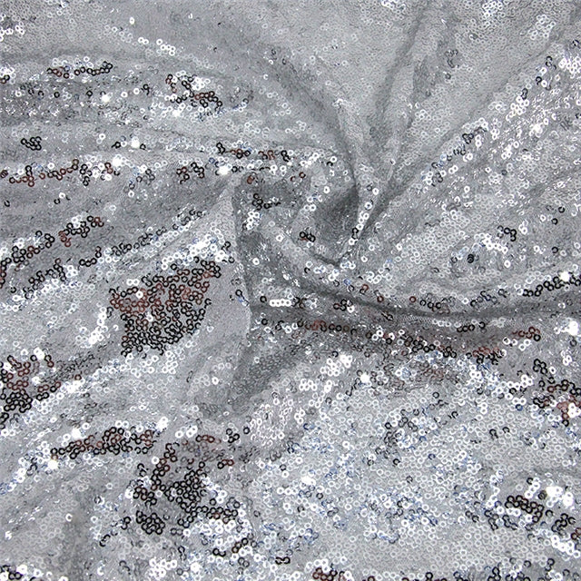 Silver Sequin Mesh