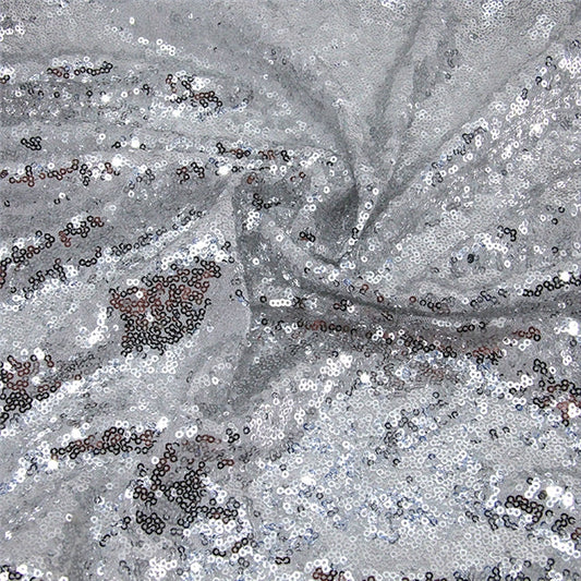 Silver Sequin Mesh