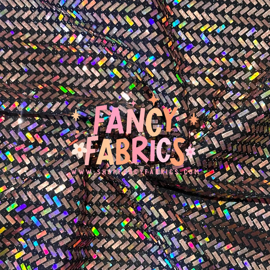 Rose Gold Chevron Sequins